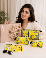 Set of 5 Utility Pouches (3 Makeup Pouches, 1 Sunglass Pouch, 1 Sanitary Napkin Pouch)