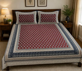Double King Bedsheet with 2 Pillow Covers