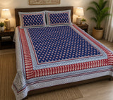 Double King Bedsheet with 2 Pillow Covers