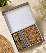 Bedsheet King Size Gift Box | 1 Ethnic Motifs Double Bedsheet with 2 Pillow Covers
