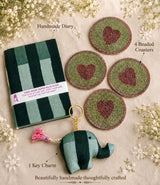 Premium Gulab Gift Box – Keychain, Coasters & Diary Set