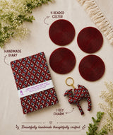 Premium Gulab Gift Box – Keychain, Coasters & Diary Set