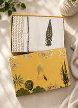 Hand Printed Bedsheet Super King Size Gift Box | 1 Super King Double Bedsheet with 2 Pillow Covers