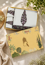 Hand Printed Bedsheet Super King Size Gift Box | 1 Super King Double Bedsheet with 2 Pillow Covers