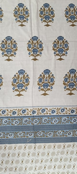 Hand Printed Bedsheet Super King Size Gift Box | 1 Super King Double Bedsheet with 2 Pillow Covers