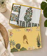 Hand Printed Bedsheet Super King Size Gift Box | 1 Super King Double Bedsheet with 2 Pillow Covers