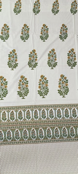 Hand Printed Bedsheet Super King Size Gift Box | 1 Super King Double Bedsheet with 2 Pillow Covers