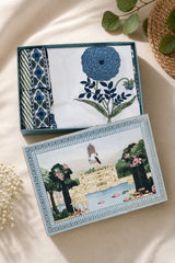 Gift Box with Handblock Print Super King Bedsheet in Extra Soft Percale Cotton with 2 Pillow covers