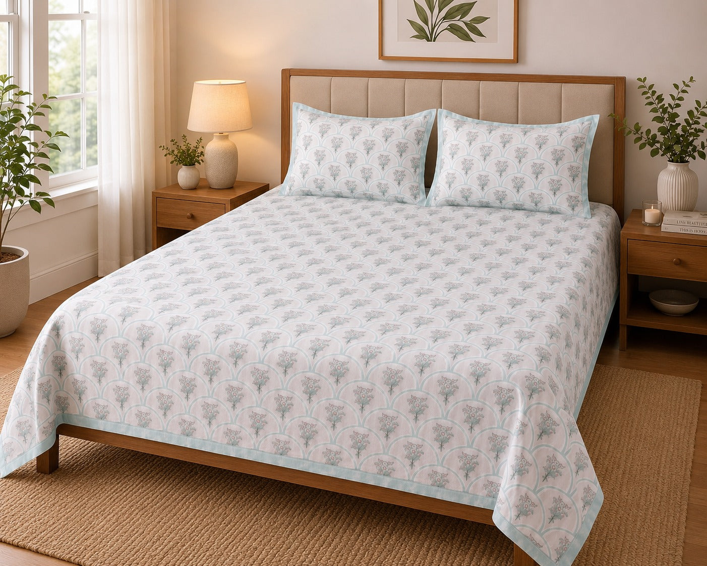 Bedsheet Value Gift Box | 1 Double Bedsheet & 2 Pillow Covers