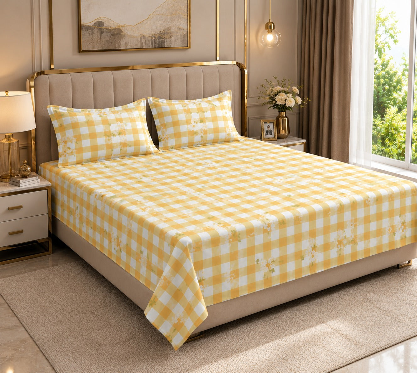 Bedsheet Value Gift Box | 1 Double Bedsheet & 2 Pillow Covers