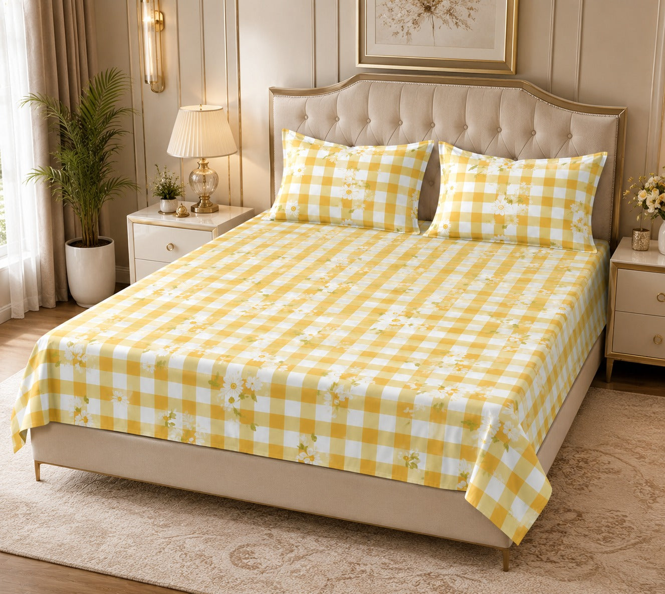 Bedsheet Value Gift Box | 1 Double Bedsheet & 2 Pillow Covers