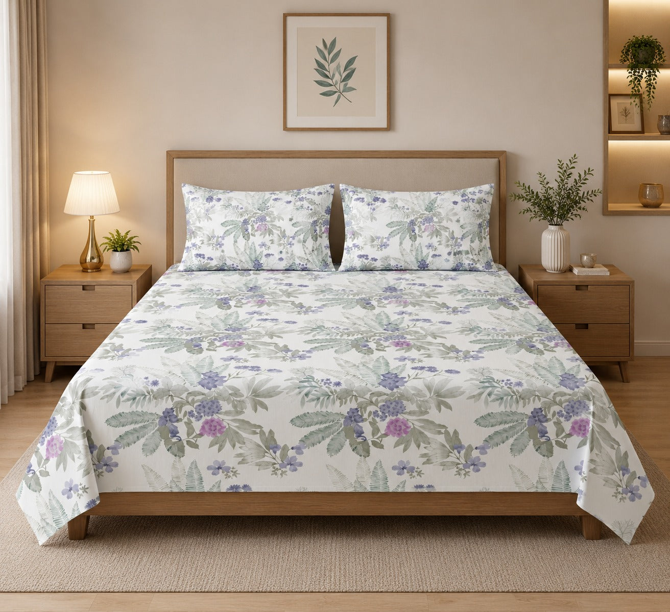 Bedsheet Value Gift Box | 1 Double Bedsheet & 2 Pillow Covers