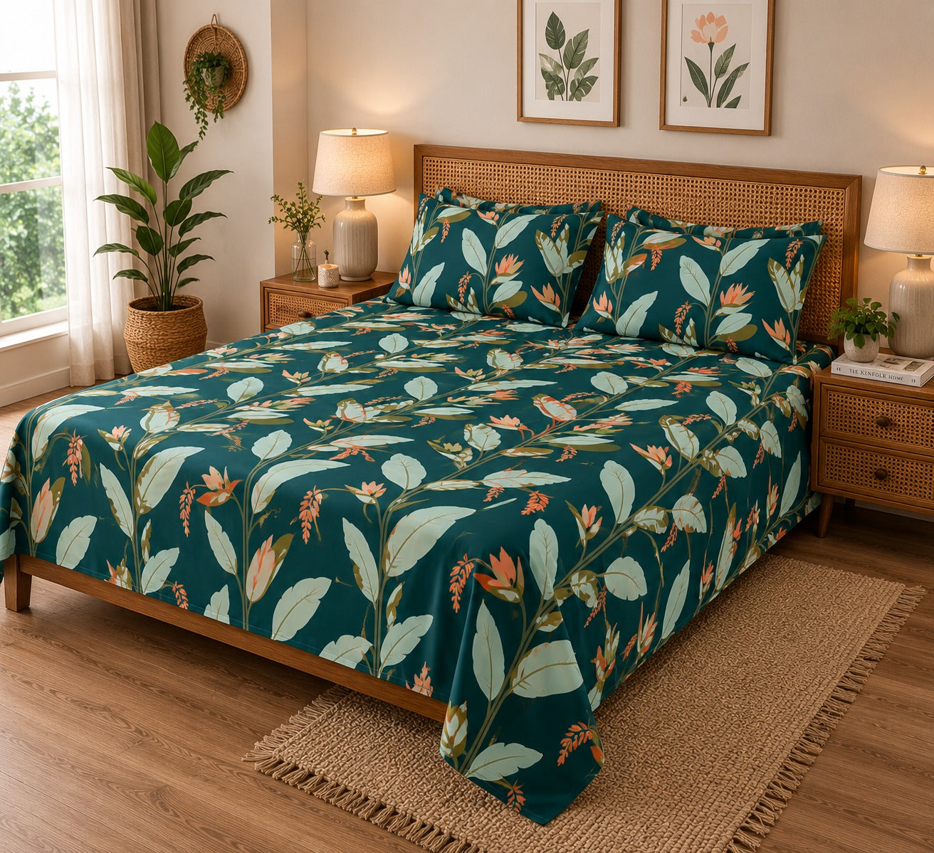 Bedsheet Value Gift Box | 1 Double Bedsheet & 2 Pillow Covers
