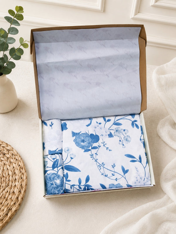 Bedsheet Value Gift Box | 1 Double Bedsheet & 2 Pillow Covers
