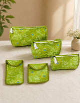 Set of 5 Utility Pouches (3 Makeup Pouches, 1 Sunglass Pouch, 1 Sanitary Napkin Pouch