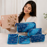 Set of 5 Utility Pouches (3 Makeup Pouches, 1 Sunglass Pouch, 1 Sanitary Napkin Pouch