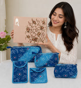 Set of 5 Utility Pouches (3 Makeup Pouches, 1 Sunglass Pouch, 1 Sanitary Napkin Pouch