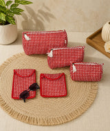 Set of 5 Utility Pouches (3 Makeup Pouches, 1 Sunglass Pouch, 1 Sanitary Napkin Pouch