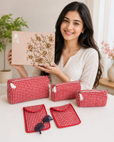 Set of 5 Utility Pouches (3 Makeup Pouches, 1 Sunglass Pouch, 1 Sanitary Napkin Pouch