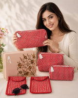 Set of 5 Utility Pouches (3 Makeup Pouches, 1 Sunglass Pouch, 1 Sanitary Napkin Pouch
