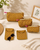 Set of 5 Utility Pouches (3 Makeup Pouches, 1 Sunglass Pouch, 1 Sanitary Napkin Pouch