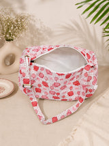 Handblock Printed Cotton Kids’ Duffle Bag with Adjustable Strap