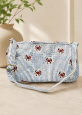 Handblock Printed Cotton Kids’ Duffle Bag with Adjustable Strap