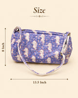 Handblock Printed Cotton Kids’ Duffle Bag with Adjustable Strap