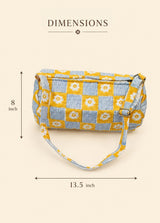 Handblock Printed Cotton Kids’ Duffle Bag with Adjustable Strap