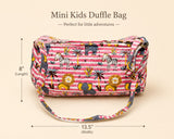 Handblock Printed Cotton Kids’ Duffle Bag with Adjustable Strap