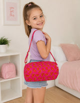 Handblock Printed Cotton Kids’ Duffle Bag with Adjustable Strap