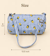 Handblock Printed Cotton Kids’ Duffle Bag with Adjustable Strap