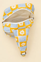 Handblock Printed Cotton Kids’ One Strap Backpack with Adjustable Straps