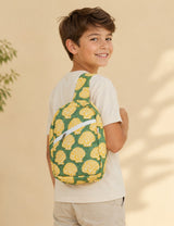 Handblock Printed Cotton Kids’ One Strap Backpack with Adjustable Straps