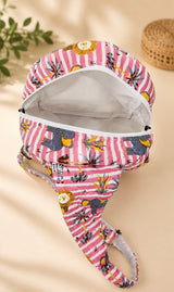 Handblock Printed Cotton Kids’ One Strap Backpack with Adjustable Straps