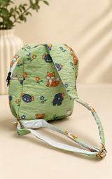 Handblock Printed Cotton Kids’ One Strap Backpack with Adjustable Straps