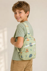 Handblock Printed Cotton Kids’ One Strap Backpack with Adjustable Straps