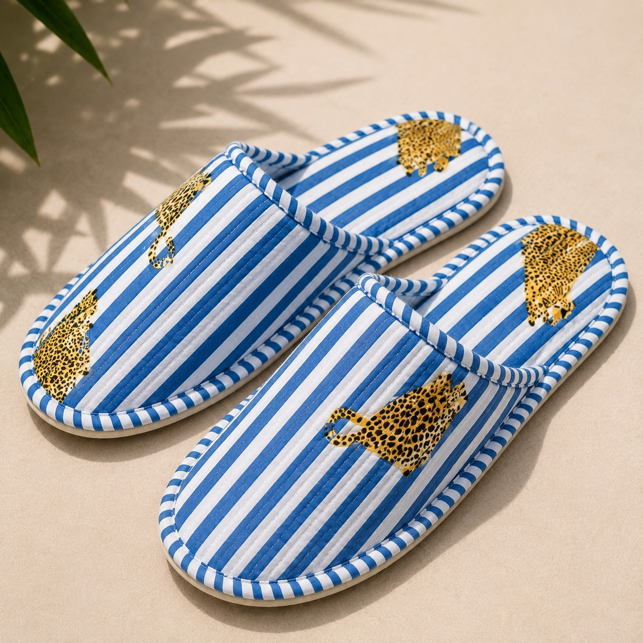Gift Box With Handblock Print Cotton Robe Gift Set with Sleep Mask, Slippers & Headband