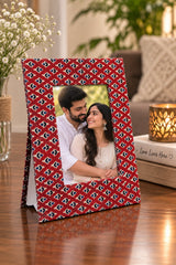Gift Box with Handblock Printed Gifting Hamper – Photo Frame, Keychain, Sunglasses Pouch & Diary Set