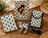 Gift Box with Handblock Printed Gifting Hamper – Photo Frame, Keychain, Sunglasses Pouch & Diary Set