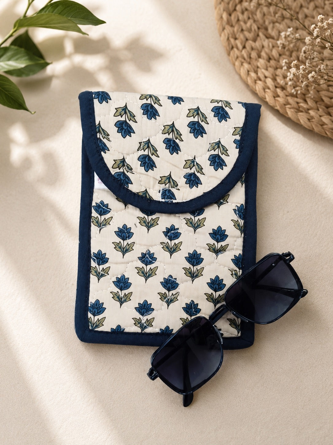 Gift Box with Handblock Printed Gifting Hamper – Photo Frame, Keychain, Sunglasses Pouch & Diary Set