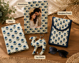 Gift Box with Handblock Printed Gifting Hamper – Photo Frame, Keychain, Sunglasses Pouch & Diary Set