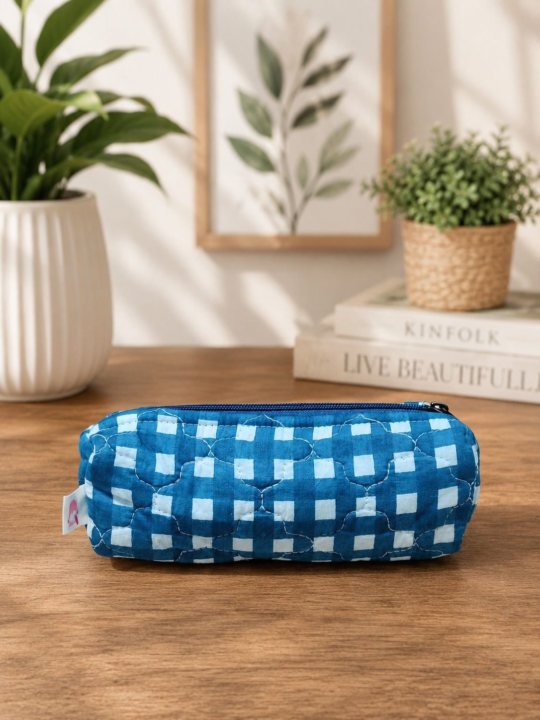 Quilted Cotton Work Gift Set – Laptop Bag, Diary, Notepad & Pencil Pouch