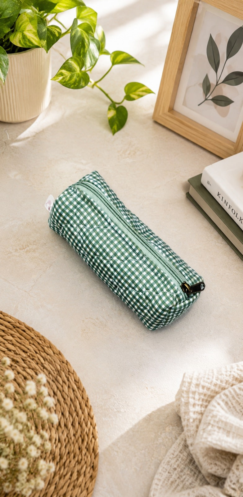 Quilted Cotton Work Gift Set – Laptop Bag, Diary, Notepad & Pencil Pouch