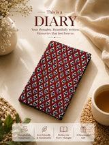 Quilted Cotton Work Gift Set – Laptop Bag, Diary, Notepad & Pencil Pouch