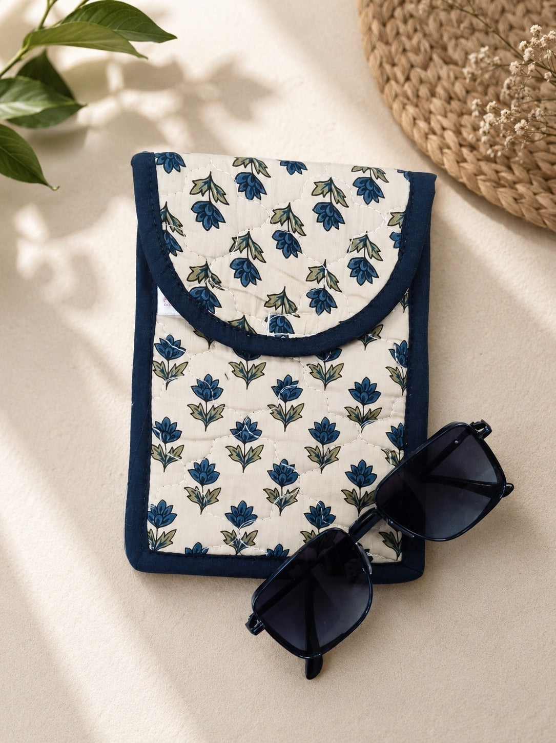 Gift Box with Quilted Cotton Moon Handle Bag, Hobo Pouch, Sunglass Pouch & Toy Charm Keyring