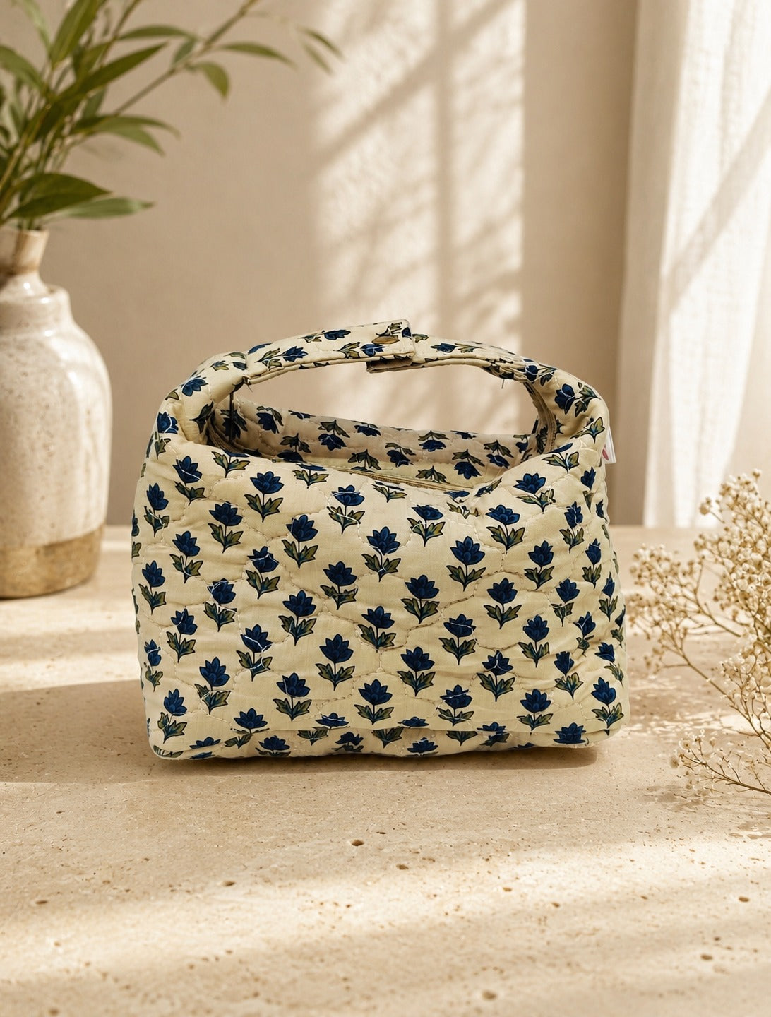 Gift Box with Quilted Cotton Moon Handle Bag, Hobo Pouch, Sunglass Pouch & Toy Charm Keyring
