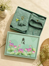 Gift Box with Quilted Cotton Moon Handle Bag, Hobo Pouch, Sunglass Pouch & Toy Charm Keyring