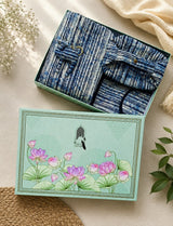Gift Box with Quilted Cotton Moon Handle Bag, Hobo Pouch, Sunglass Pouch & Toy Charm Keyring