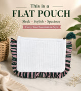 DIY Block Printing Kit – Handmade Diary, White Pouch, 2 Wooden Blocks & Paint Set